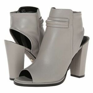 Grey Kenneth Cole 'Sydney' Open Toe Booties - 7.5